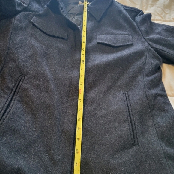 J Crew Wool Cruiser Jacket Womens Black charcoal Blend with Pockets size M - Picture 10 of 10